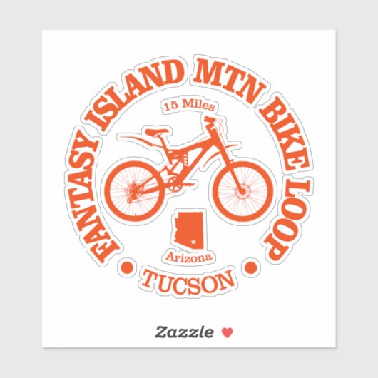 Fantasy Island MTB Loop (fietsen) Sticker (Vel)