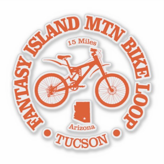 Fantasy Island MTB Loop (fietsen) Sticker (Voorkant)
