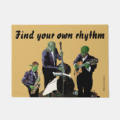 Fantasy Jazz Blues Musician Music Art door Mat (Voorkant)