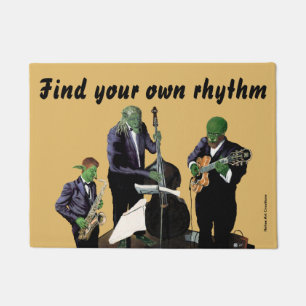 Fantasy Jazz Blues Musician Music Art door Mat