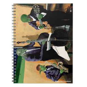 Fantasy Jazz Blues Musicians Art Notitieboek