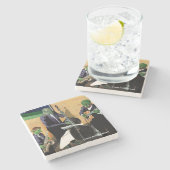 Fantasy Jazz Blues Musicians Art Stone Onderzetter (Zijkant)