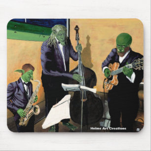 Fantasy Jazz Blues Musicians Music Art Mousepad Muismat