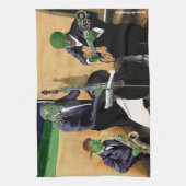 Fantasy Jazz Blues Muzikanten Art Keuken Handdoek (Verticaal)