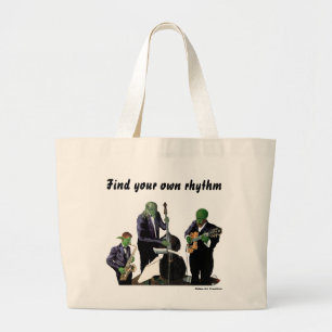 Fantasy Jazz Blues Muzikanten Muziek Art Canvas ta Grote Tote Bag