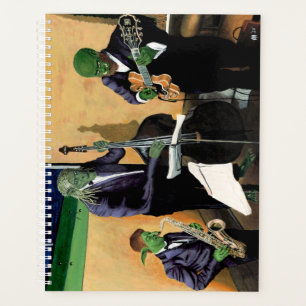 Fantasy Jazz Blues Muzikanten Muziek Kunst Planner