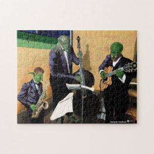 Fantasy Jazz Musicians Art Medium Jigzaag Puzzle Legpuzzel