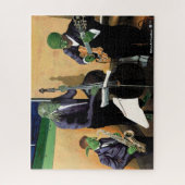 Fantasy Jazz Musicians Kunst Grote puzzel (Verticaal)