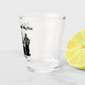 Fantasy Jazz Muzikanten Muziek Kunst Shot Glas (Rechts)