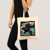Fantasy Kaiju Anime - houtsnede 3 Tote Bag (Voorkant (product))