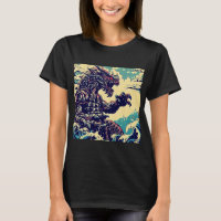 Fantasy Kaiju Anime - Houtsnede 4
