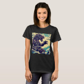 Fantasy Kaiju Anime - Houtsnede 4 T-shirt (Voorkant volledig)