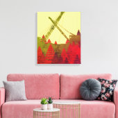 FANTASY-KARTJE VAN DE VRIKTIEKANTEXPLOITANT CANVAS AFDRUK (Insitu (Woonkamer))