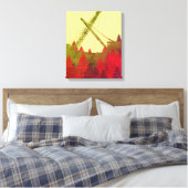 FANTASY-KARTJE VAN DE VRIKTIEKANTEXPLOITANT CANVAS AFDRUK (Insitu (Slaapkamer))