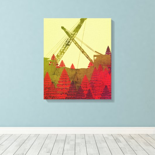 FANTASY-KARTJE VAN DE VRIKTIEKANTEXPLOITANT CANVAS AFDRUK (Insitu (Houten vloer))