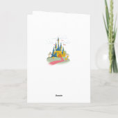 Fantasy Kasteel Aangepaste Tekst Notitiekaartje (Achterkant)