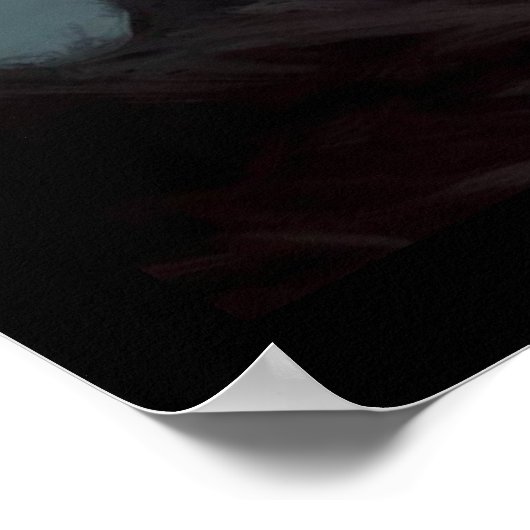 Fantasy Kasteel Beangstigend Landschap 2 Poster (Hoek)