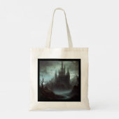 Fantasy Kasteel Beangstigend Landschap 3 Tote Bag (Achterkant)