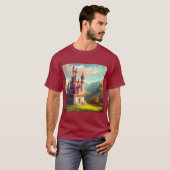 Fantasy Kasteel Gelukkig Landschap 1 T-shirt (Voorkant volledig)