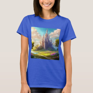 Fantasy Kasteel Gelukkig Landschap 2 T-shirt