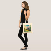 Fantasy Kasteel Gelukkig Landschap 2 Tote Bag (Voorkant (model))