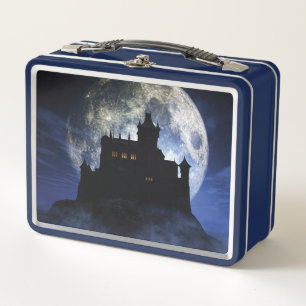 Fantasy kasteel in de nacht