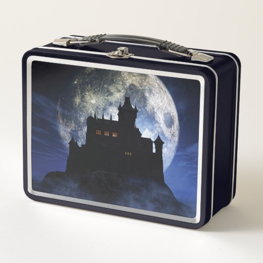 Fantasy kasteel in de nacht (Voorkant)