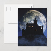 Fantasy kasteel in de nacht briefkaart (Voorkant / Achterkant)