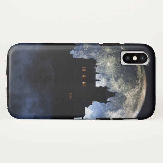 Fantasy kasteel in de nacht Case-Mate iPhone case (Achterkant (horizontaal))