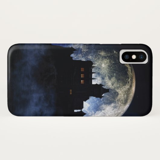Fantasy kasteel in de nacht Case-Mate iPhone case (Achterkant (horizontaal))