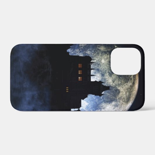 Fantasy kasteel in de nacht Case-Mate iPhone case (Achterkant (horizontaal))