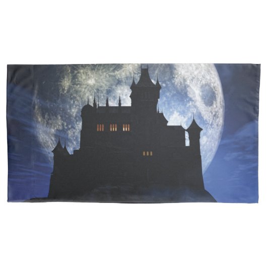 Fantasy kasteel in de nacht kussensloop (Voorkant)