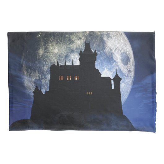 Fantasy kasteel in de nacht kussensloop (Voorkant)