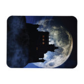 Fantasy kasteel in de nacht magneet (Horizontaal)
