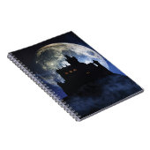 Fantasy kasteel in de nacht notitieboek (Rechterzijde)