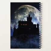 Fantasy kasteel in de nacht notitieboek (Achterkant)