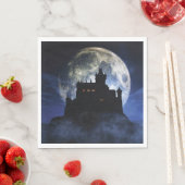 Fantasy kasteel in de nacht servet (Insitu)