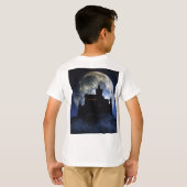 Fantasy kasteel in de nacht t-shirt (Achterkant volledig)