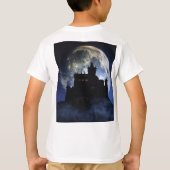 Fantasy kasteel in de nacht t-shirt (Achterkant)