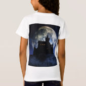 Fantasy kasteel in de nacht t-shirt (Achterkant)