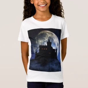 Fantasy kasteel in de nacht t-shirt