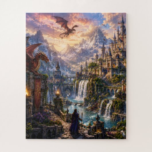 Fantasy Kasteel & Magisch Koninkrijk Legpuzzel (Verticaal)
