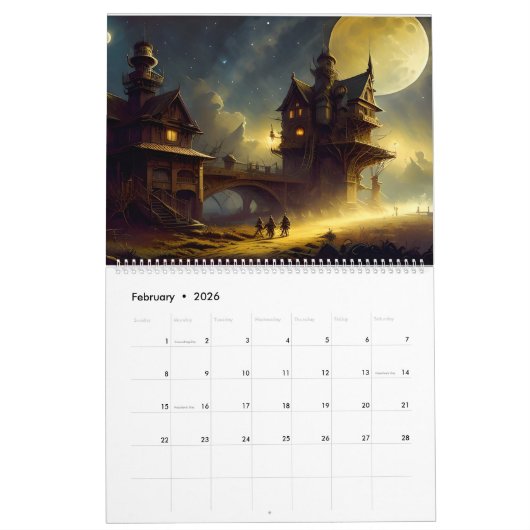 Fantasy Kasteelkalender Kalender (Feb 2026)