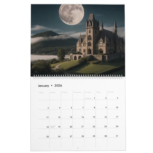Fantasy Kasteelkalender Kalender (Jan 2026)