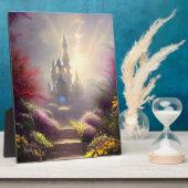 Fantasy Kasteeltuin Tafelblad Fotoplaat (Zijkant)