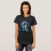 Fantasy Kat Dubbele Expositie T-shirt (Voorkant volledig)