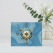 Fantasy (Keltisch) Compass Design Briefkaart (Staand voorkant)