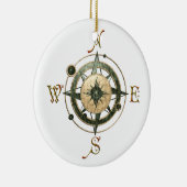 Fantasy (Keltisch) Compass Design Keramisch Ornament (Rechts)