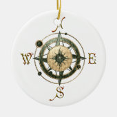 Fantasy (Keltisch) Compass Design Keramisch Ornament (Voorkant)