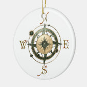 Fantasy (Keltisch) Compass Design Keramisch Ornament (Links)